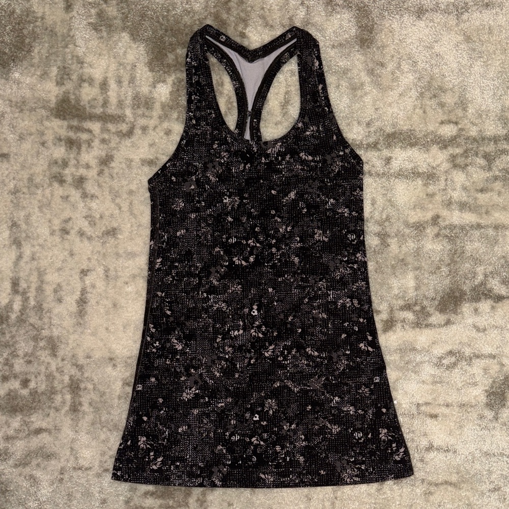 Black and White Patterned Tank Top